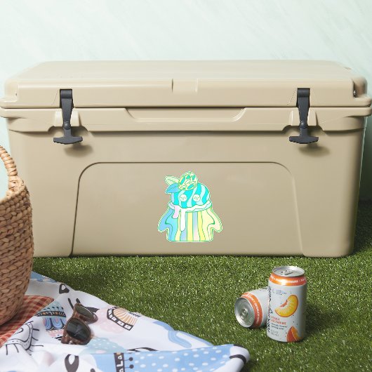 Ghost Cupcake Aufkleber (Kühler)