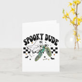 Ghost Cycling Bicycle Bike Retro Halloween-Party C Karte (Gelbe Blume)