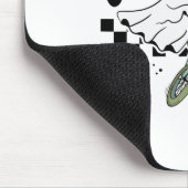 Ghost Cycling Bicycle Bike Retro Halloween-Party C Mousepad (Ecke)