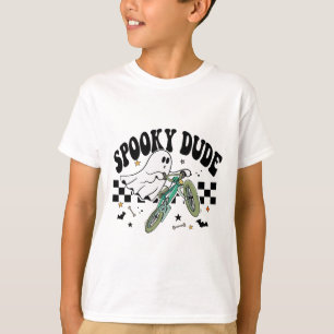 Ghost Cycling Bicycle Bike Retro Halloween-Party C T-Shirt