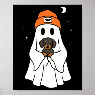 Ghost Dackel Dackel Tier Lover Halloween Beni Poster