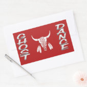 Ghost Dance rechteckiger Aufkleber (Umschlag)