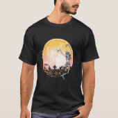 Ghost Dancing Witch Skeletal in a Graveyard T-Shirt (Vorderseite)