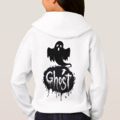 Ghost – Dark Horror Dripping Text Art Hoodie (Rückseite)