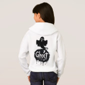 Ghost – Dark Horror Dripping Text Art Hoodie (Schwarz voll)