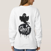Ghost – Dark Horror Dripping Text Art Sweatshirt (Rückseite)