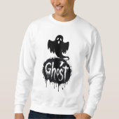 Ghost – Dark Horror Dripping Text Art Sweatshirt (Vorderseite)