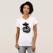 Ghost – Dark Horror Dripping Text Art T-Shirt (Vorne ganz)
