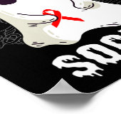 Ghost Dead Blood Society Blood Cancer Awareness Ha Poster (Ecke)