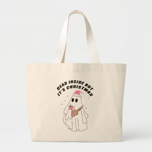 Ghost Dead Inside Aber es ist Weihnachten Boo jee Jumbo Stoffbeutel (Vorne)