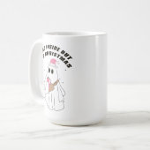 Ghost Dead Inside Aber es ist Weihnachten Boo jee  Kaffeetasse (Vorderseite Links)