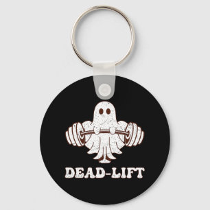 Ghost Dead Lift Groovy Fitness Spooky Funny Hallow Schlüsselanhänger