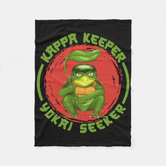 Ghost Demon Kappa Keeper Seeker Monster Trickster Fleecedecke (Vorderseite)