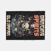 Ghost Demon tanzen mit Geist des alten Japan Yokai Fleecedecke (Vorderseite (Horizontal))