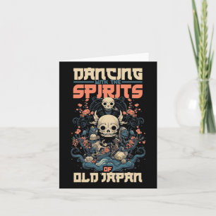 Ghost Demon tanzen mit Geist des alten Japan Yokai Karte
