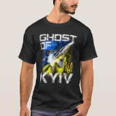 Ghost der KIEW Ukraine Kämpfer Jet I unterstützen T-Shirt (Vorderseite)