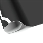 Ghost der weißen Kontur im Schwarzen Hintergrund Geschenkpapier (Rolleneckpunkt)