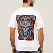 Ghost-Design auf der Rückseite des Shirts von Weiß (Rückseite)