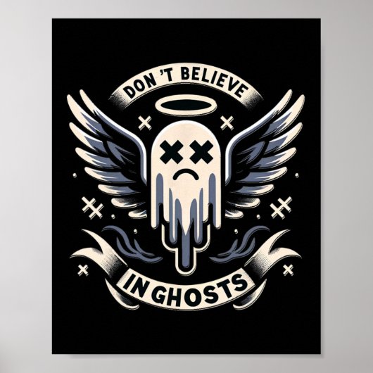 Ghost Design Niedlich Ghost Halloween Spooky Jahre Poster (Vorne)