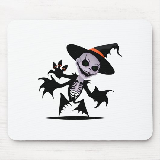 Ghost Devil in Halloween Sticker Mousepad (Vorne)