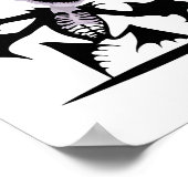 Ghost Devil in Halloween Sticker Poster (Ecke)