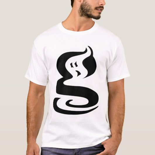 Ghost Digital Draw – Minimalistisches Spukbild T-Shirt (Vorderseite)