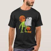 Ghost Dinosaur rex Boo Halloween Pumpkin Boys Kid T-Shirt (Vorderseite)