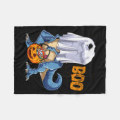 Ghost Dinosaur T Rex Funny Boo Halloween Boys Men Fleecedecke (Vorderseite (Horizontal))