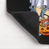 Ghost Dinosaur T Rex Funny Boo Halloween Boys Men Mousepad (Ecke)