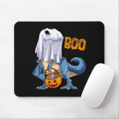 Ghost Dinosaur T Rex Funny Boo Halloween Boys Men Mousepad (Mit Mouse)