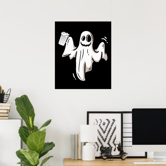 Ghost Drink Beer Funny Halloween Poster (Heimbüro)