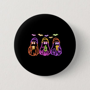Ghost Drink-Kaffee lustiges Halloween Kostümkostüm Button