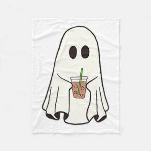 Ghost Drink-Kaffee lustiges Halloween Kostümkostüm Fleecedecke