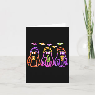 Ghost Drink-Kaffee lustiges Halloween Kostümkostüm Karte