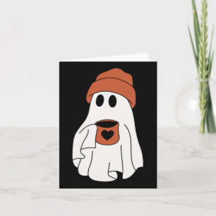 Ghost Drink-Kaffee lustiges Halloween Kostümkostüm Karte