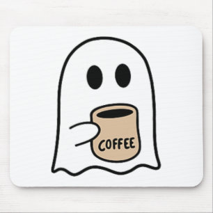 Ghost Drink-Kaffee lustiges Halloween Kostümkostüm Mousepad