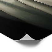 Ghost Drinking Cocktail Espresso Martini Print Poster (Ecke)