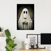 Ghost Drinking Cocktail Espresso Martini Print Poster (Heimbüro)