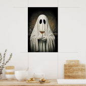 Ghost Drinking Cocktail Espresso Martini Print Poster (Küche)