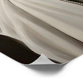 Ghost Drinking Coffee Print, Ghost Tea Whimsical Poster (Ecke)