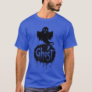 Ghost – Dunkle Horror-Drop-Textkunst T-Shirt