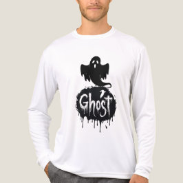 Ghost – Dunkle Horror-Tropftext-Kunst Tri-Blend Shirt