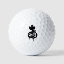 Ghost – Dunkle Horrortropfende Textkunst Golfball