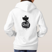 Ghost – Dunkle Horrortropftext-Kunst Hoodie (Rückseite)