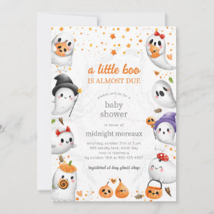 Ghost ein kleines Boo Halloween Baby Dusche Einladung