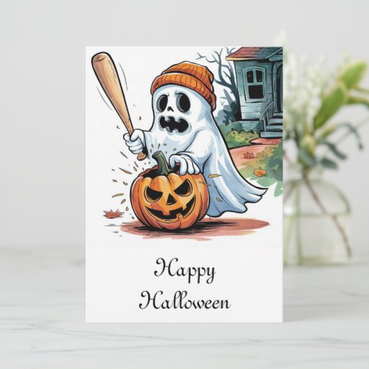 Ghost Einladung (Stehend Vorderseite)