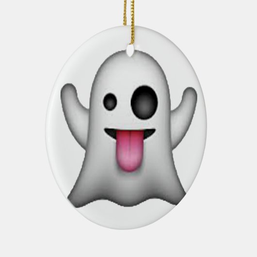 Ghost - Emoji Keramikornament (Rechts)