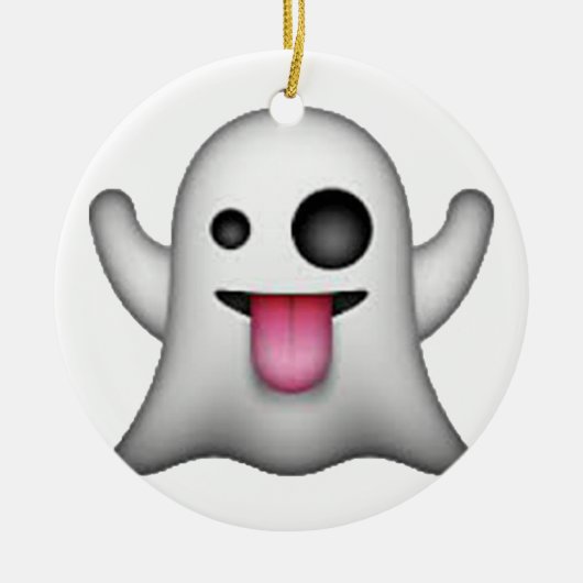 Ghost - Emoji Keramikornament (Vorne)
