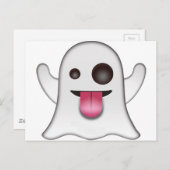 ghost_emoji postkarte (Vorne/Hinten)