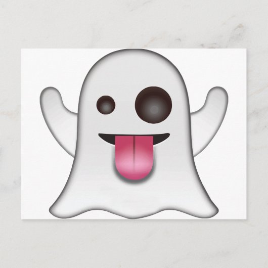 ghost_emoji postkarte (Vorderseite)